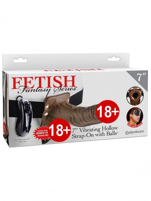 Pipedream İçi Boş Titreşimli Belden Bağlamalı Penis 19 cm Melez 6