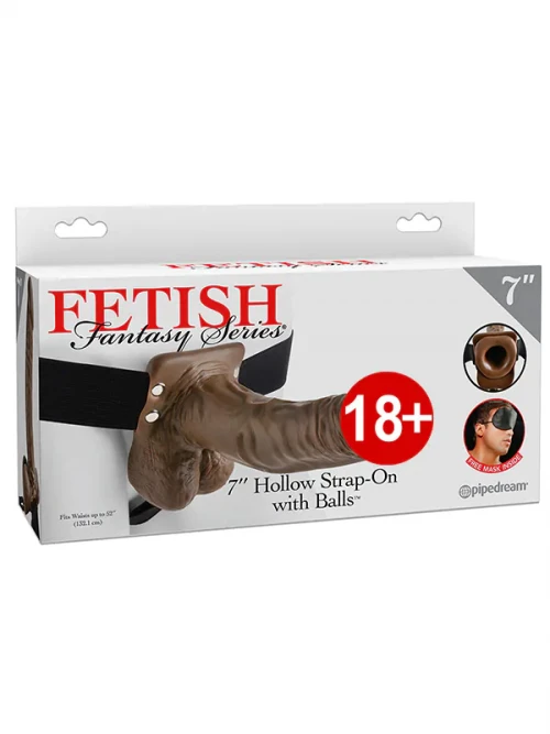 Pipedream Fetish Fantasy Testisli İçi Boş Belden Bağlamalı Penis 18 cm 5