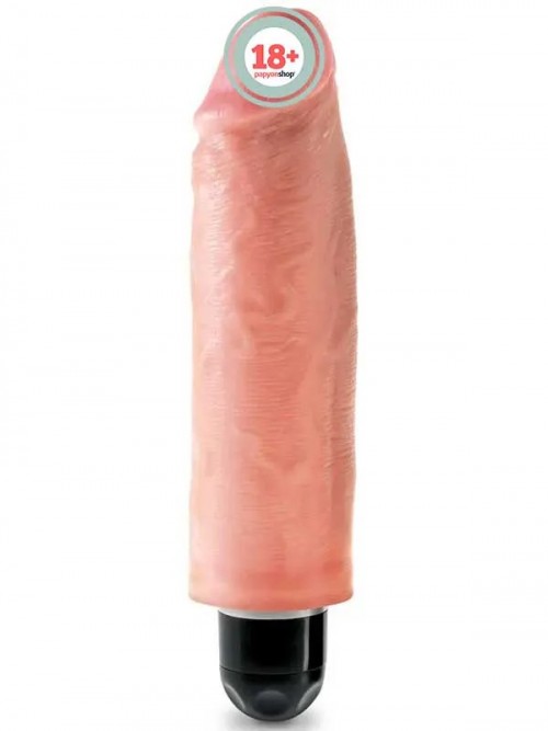 Pipedream King Cock 6” Vibrating Stiffy Ten 15.5 cm