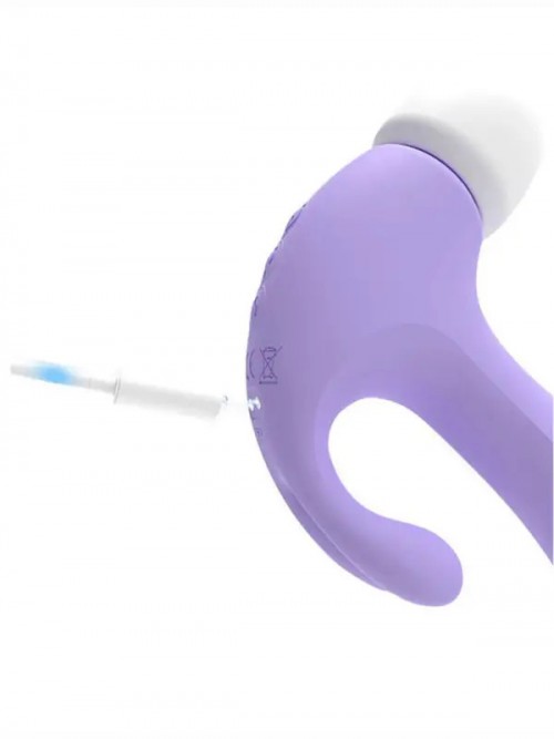 Hammer Rabbit G Noktası ve Klitoris Titreşim Emiş Vibratörü Ek Resim