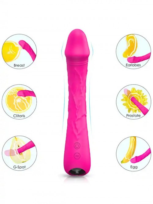 Sunshine Esnek Ultra Güçlü Şarjlı Vibratör 21 cm 3