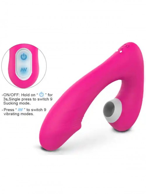 Fierce Titreşimli Şarjlı Klitoral Emme ve G Spot Vibratörü Ek Resim