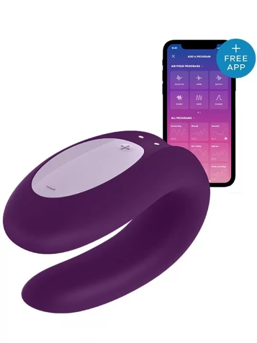 Satisfyer Double Joy Çiftler İçin Akıllı Telefon Kontrollü Vibratör 2