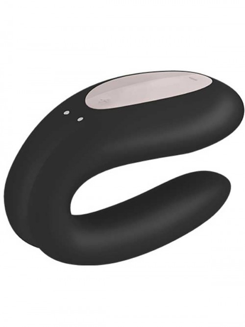 Satisfyer Double Joy Çiftler İçin Akıllı Telefon Kontrollü Vibratör Siyah 2