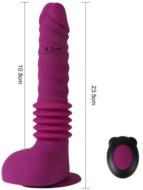 SHEQU Isaiah Thrusting İleri Geri Hareketli Uzaktan Kumandalı Şarjlı Vibratör 2