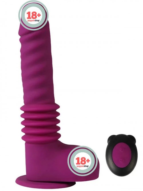 SHEQU Isaiah Thrusting İleri Geri Hareketli Uzaktan Kumandalı Şarjlı Vibratör