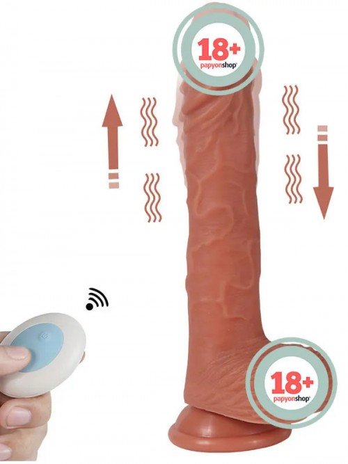 SHEQU William İleri Geri Hareketli Döner Başlı Şarjlı Realistik Dildo 22 cm