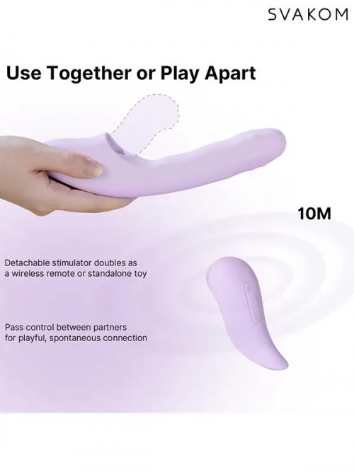 Svakom DuoGlow APP Uygulama Kontrollü Hepsi Bir Arada Tavşan Vibratör Ek Resim