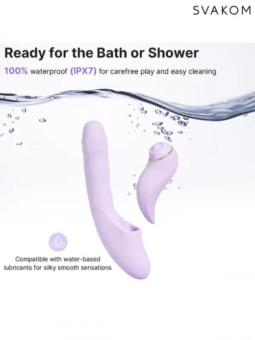 Svakom DuoGlow APP Uygulama Kontrollü Hepsi Bir Arada Tavşan Vibratör Ek Resim