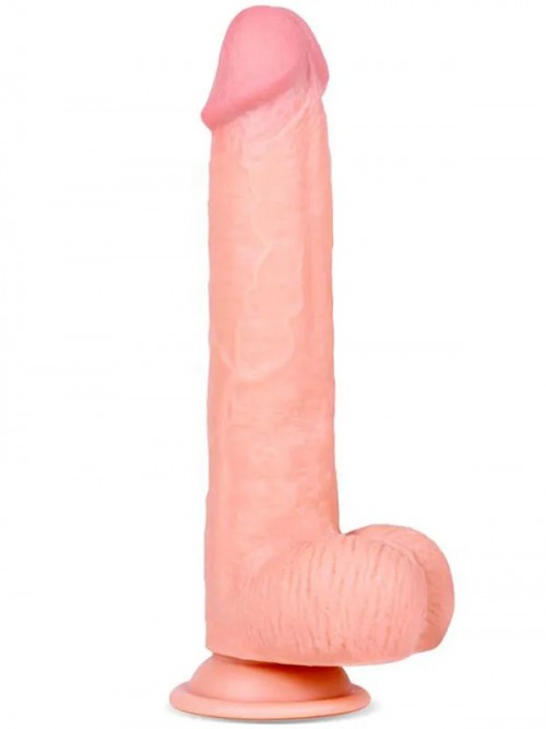 Real Skin 9″ Çift Katmanlı Kayan Derili Gerçekçi Penis 23 cm 2