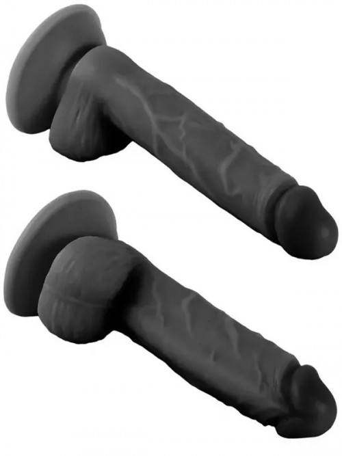 VSCNovelty Mr. Rude 7.1” Gerçekçi Siyah Penis 18 cm 3