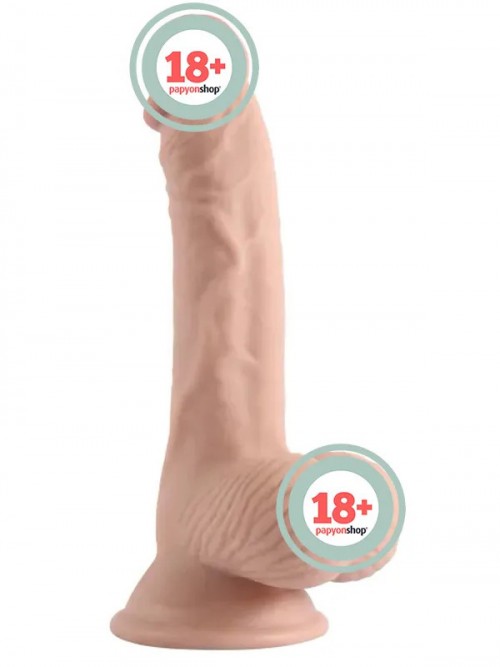 VSCNovelty 7.6″ Çift Katmanlı Kayan Derili Gerçekçi Dildo 19 cm