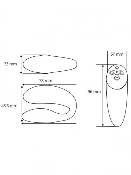 We-Vibe Chorus Çiftler İçin Telefon Uyumlu Vibratör Mor Ek Resim