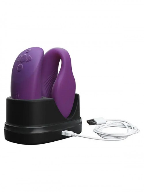 We-Vibe Chorus Çiftler İçin Telefon Uyumlu Vibratör Mor Ek Resim