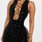 Seksi Mini Gece Elbisesi Payetli
