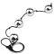 Seven Creations Heavy Metal Anal Beads